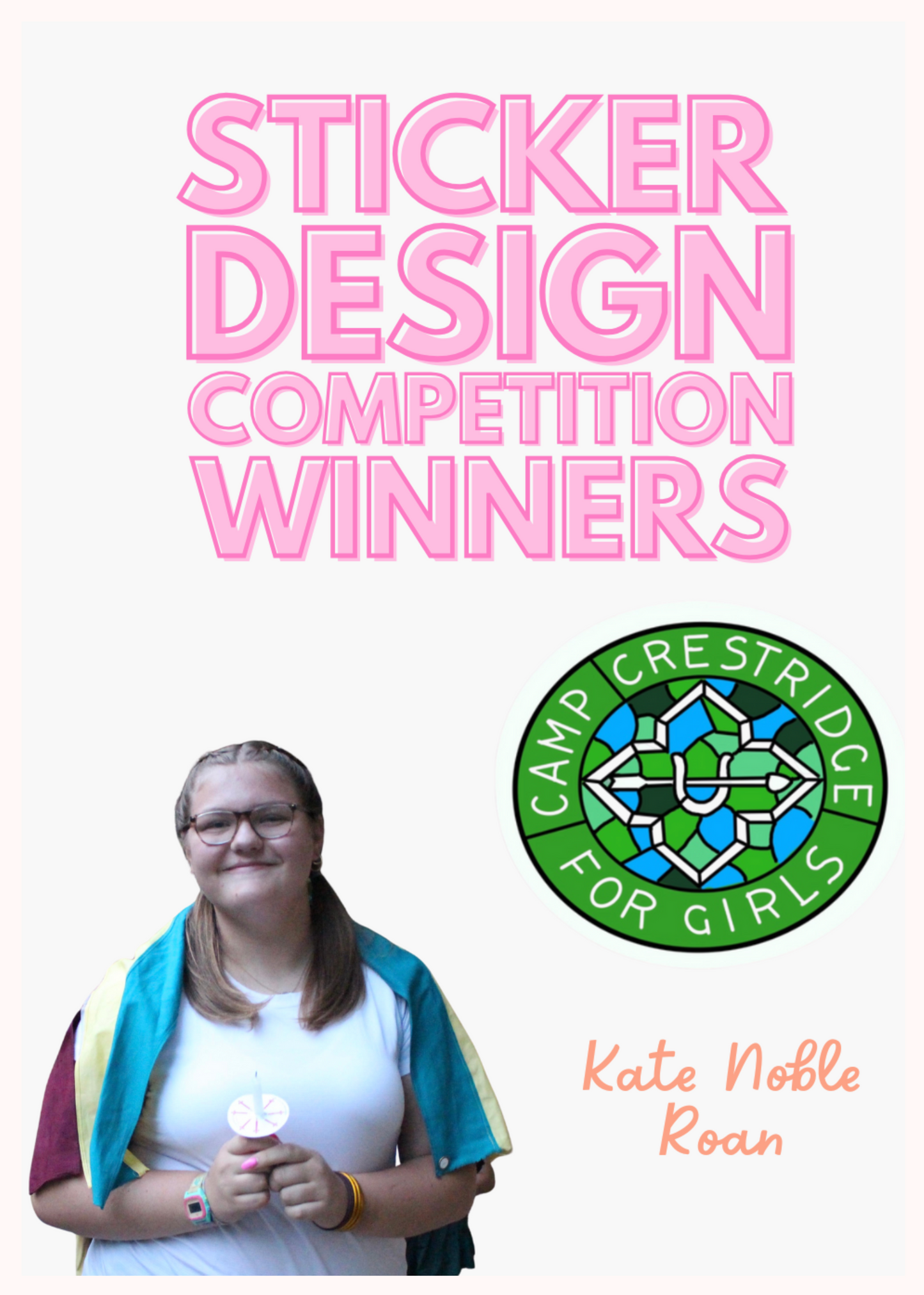 CC Stained Glass Sticker