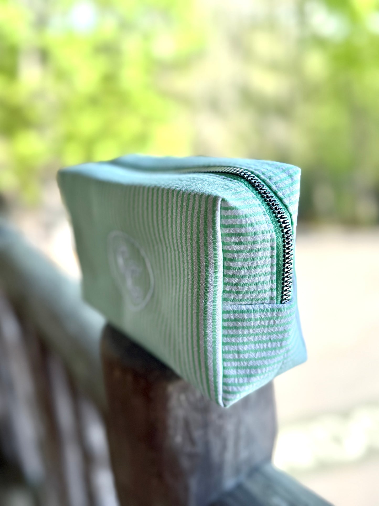 CC Seersucker Travel Pouch
