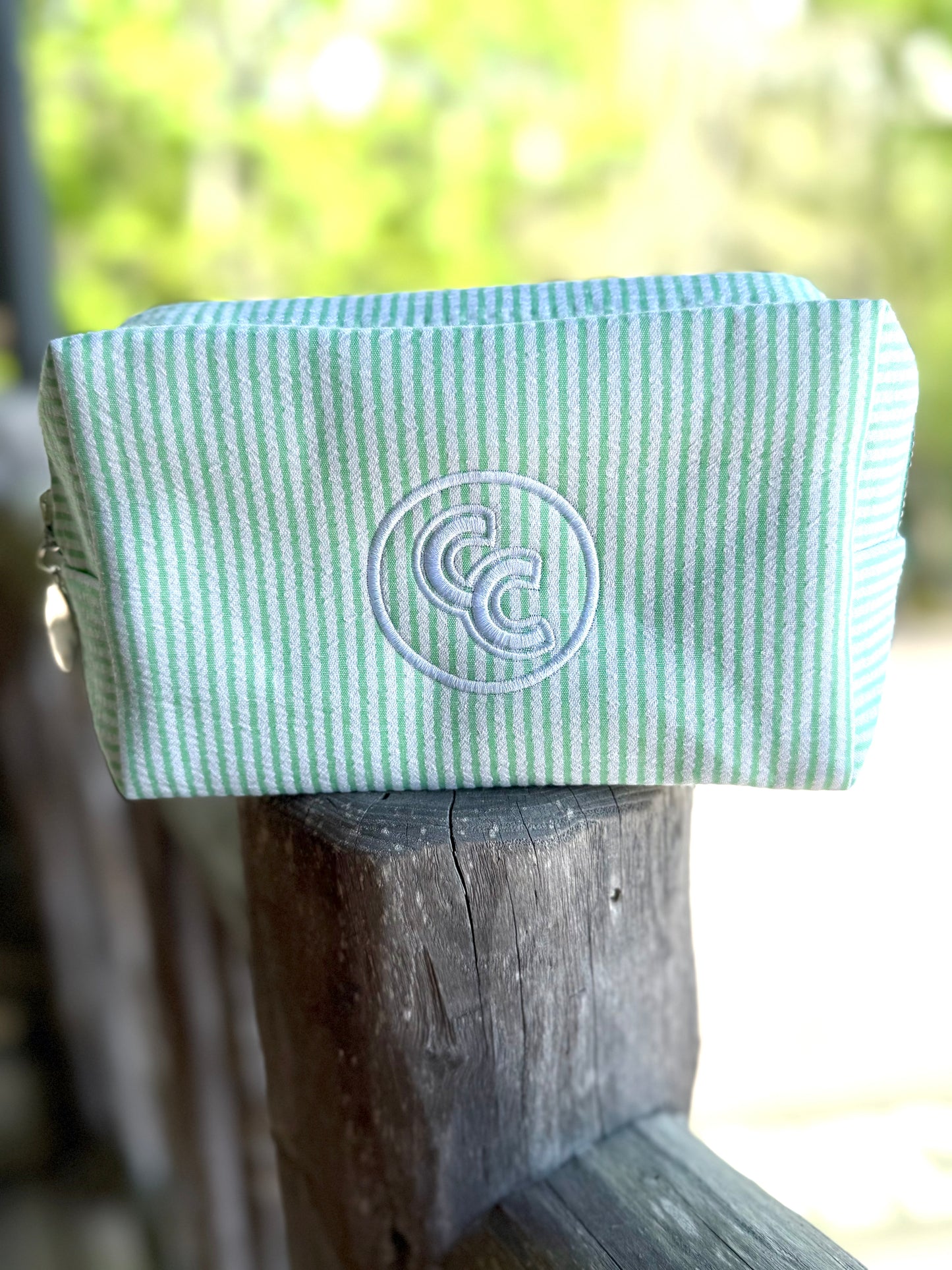 CC Seersucker Travel Pouch