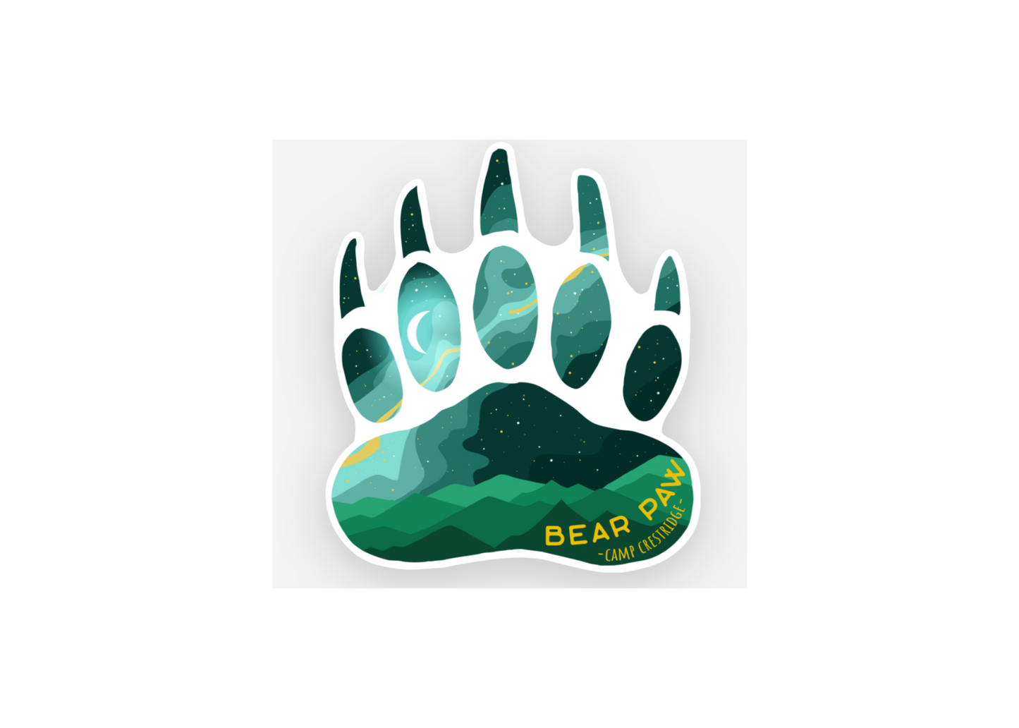 CC Bear Paw Sticker
