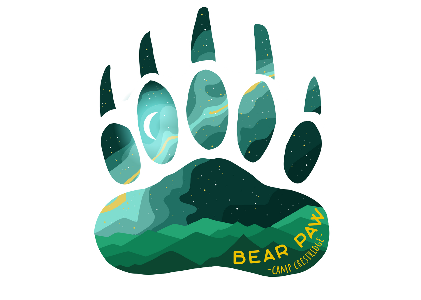 CC Bear Paw Sticker