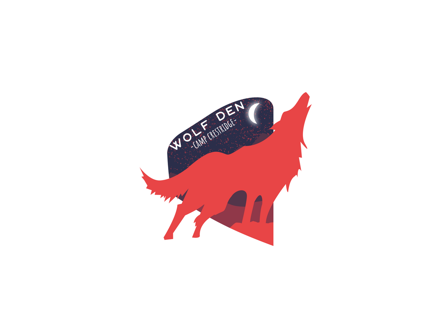 CC Wolf Den Sticker