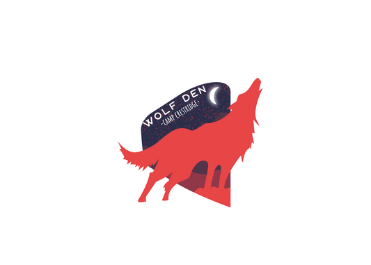 CC Wolf Den Sticker